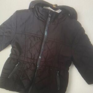 Kids Black Quilted Jacket
